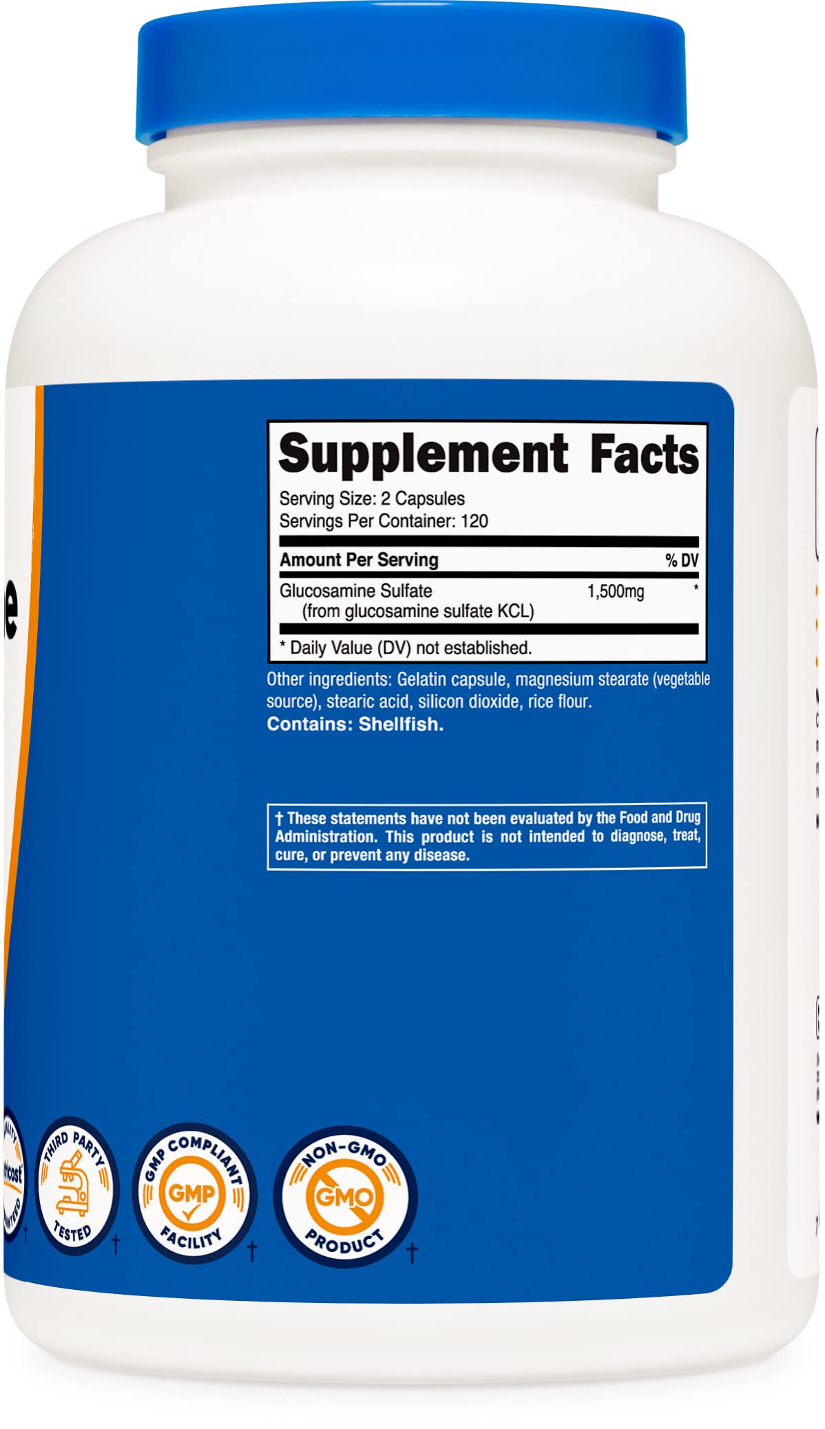 Nutricost Glucosamine Sulfate 750mg - 240 Capsules (3 Bottles) - 1500mg Per Serving - Joint Support Supplement for Pain Relief & Mobility - Ideal for Athletes, Seniors & Active Lifestyles