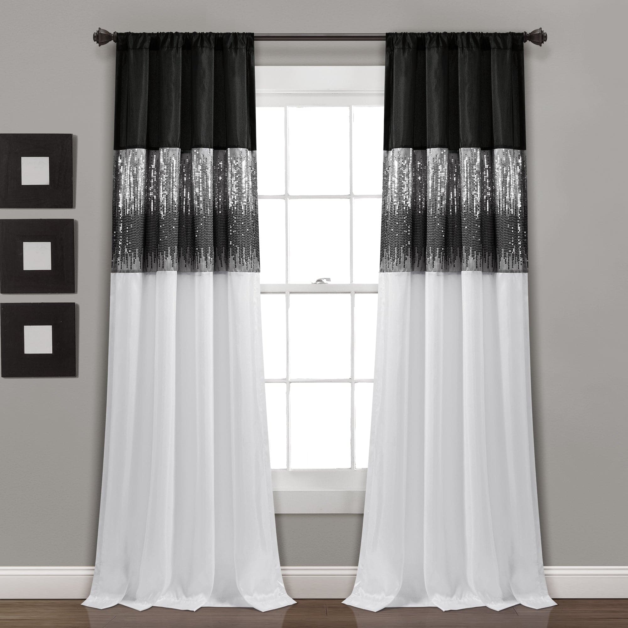 Starry Night Blackout Window Curtain Panel for Bedroom & Living Room - Galaxy Themed Room Darkening Drapes for Better Sleep & Home Decor