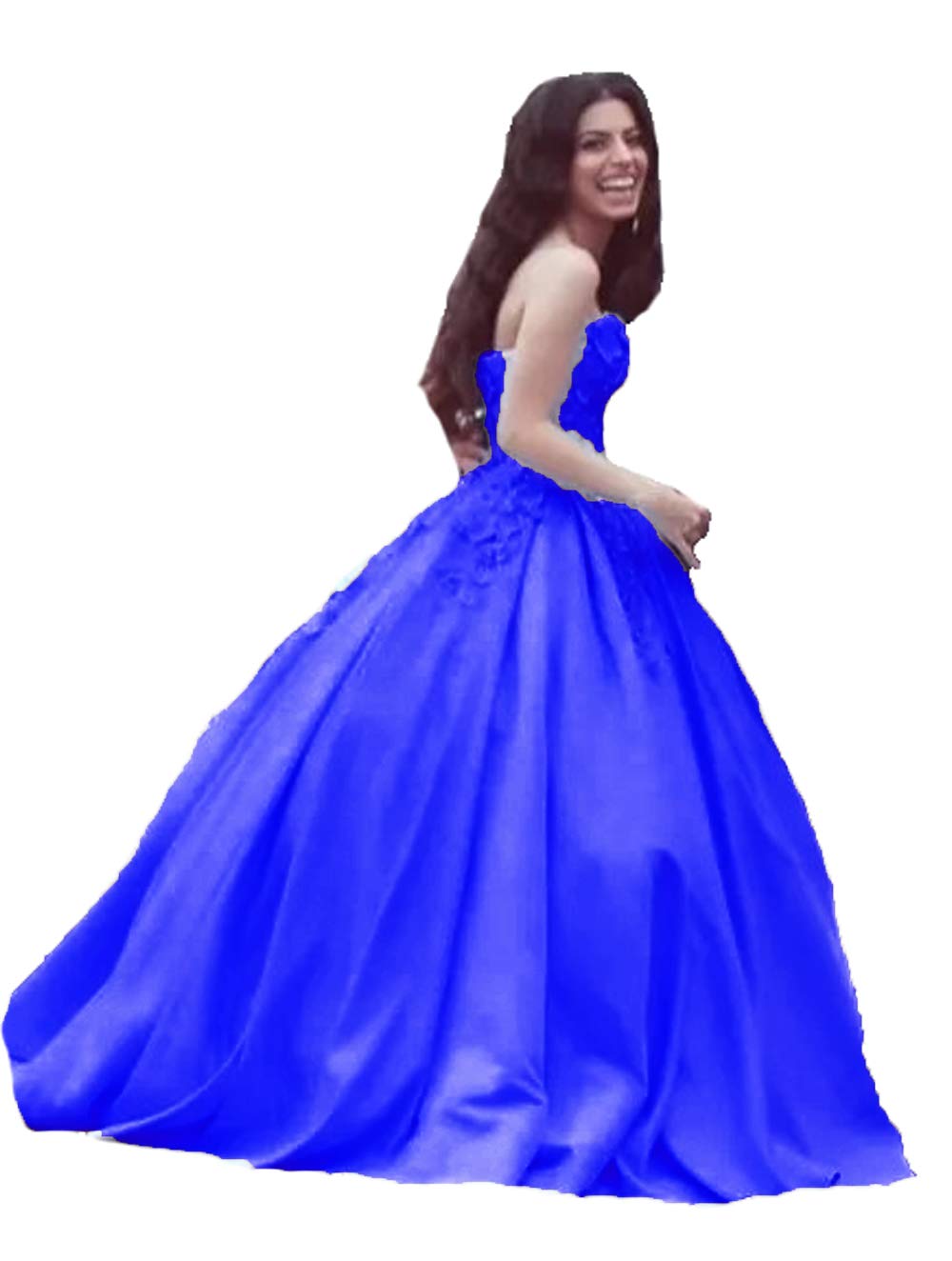 Strapless Prom Dresses for Women 2020 - Elegant Long Ball Gown with Floral Design (BD590) | Perfect for Homecoming, Evening Parties & Formal Events
