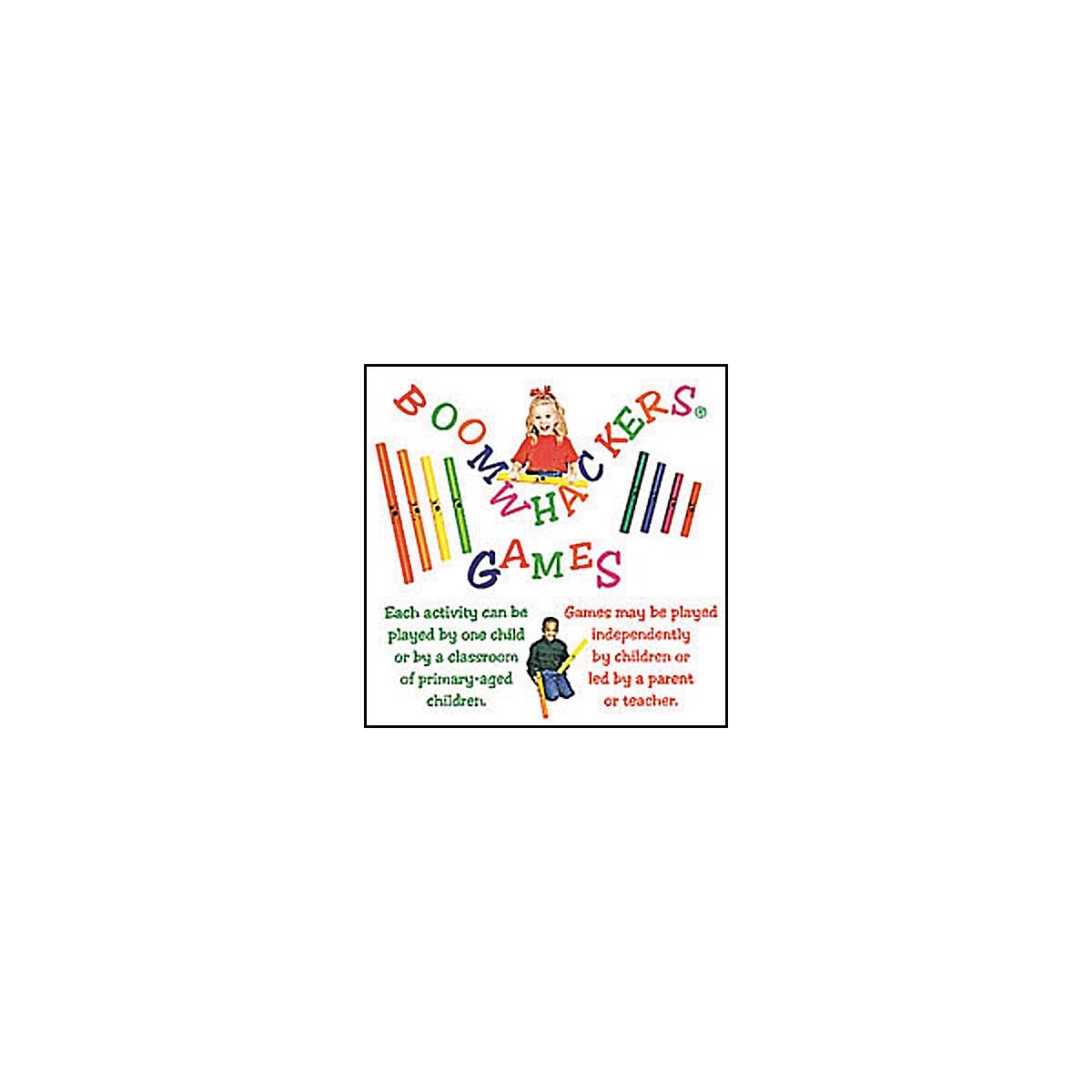Rhythm Band Boomwhackers Musical Tubes Set with Instructional Games CD - Perfect for Music Education, Classroom Activities & Kids' Musical Play