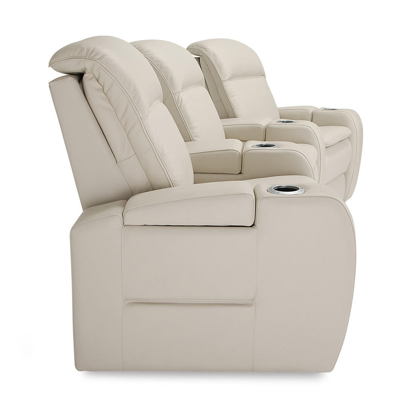 Premium Palliser Custom Power Home Theater Seating with Adjustable Headrest & Lumbar Support - Vertex Series | Reclining Leather Theater Chairs for Movie Nights & Gaming Setup
