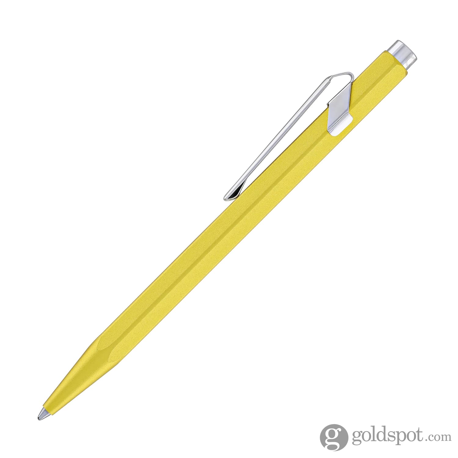 Premium Caran d'Ache 849 COLORMAT X Ballpoint Pen - Vibrant Yellow Ink for Smooth Writing - Perfect for Office, School & Artistic Sketching