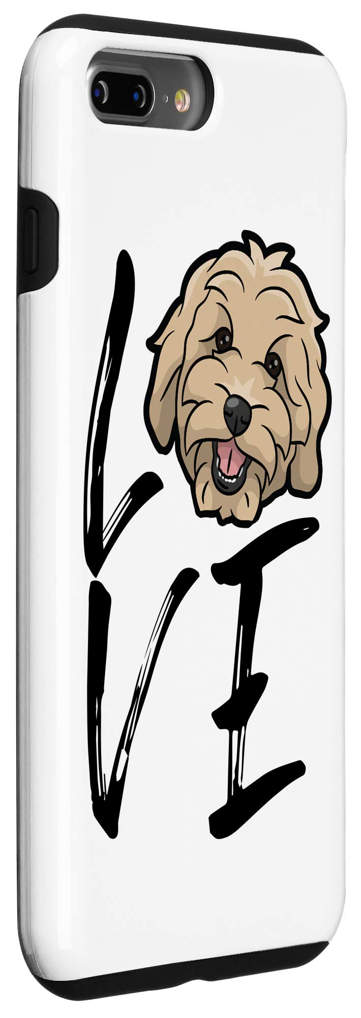 iPhone 7 Plus/8 Plus Goldendoodle Face Case - Cute Love Doodle Dog Phone Cover | Perfect Gift for Dog Lovers & Pet Owners | Protective Case for Everyday Use