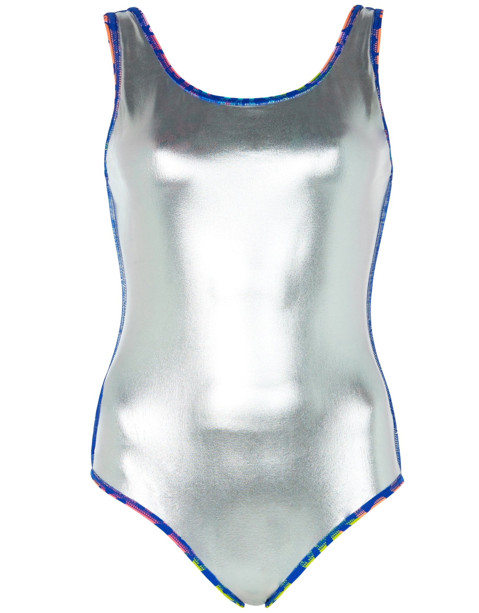 Sea Change Thermal Ecofeel Scoopback Swimsuit for Women - Blue & Multicolor One Piece Bathing Suit | Perfect for Swimming, Beach Vacations & Water Sports