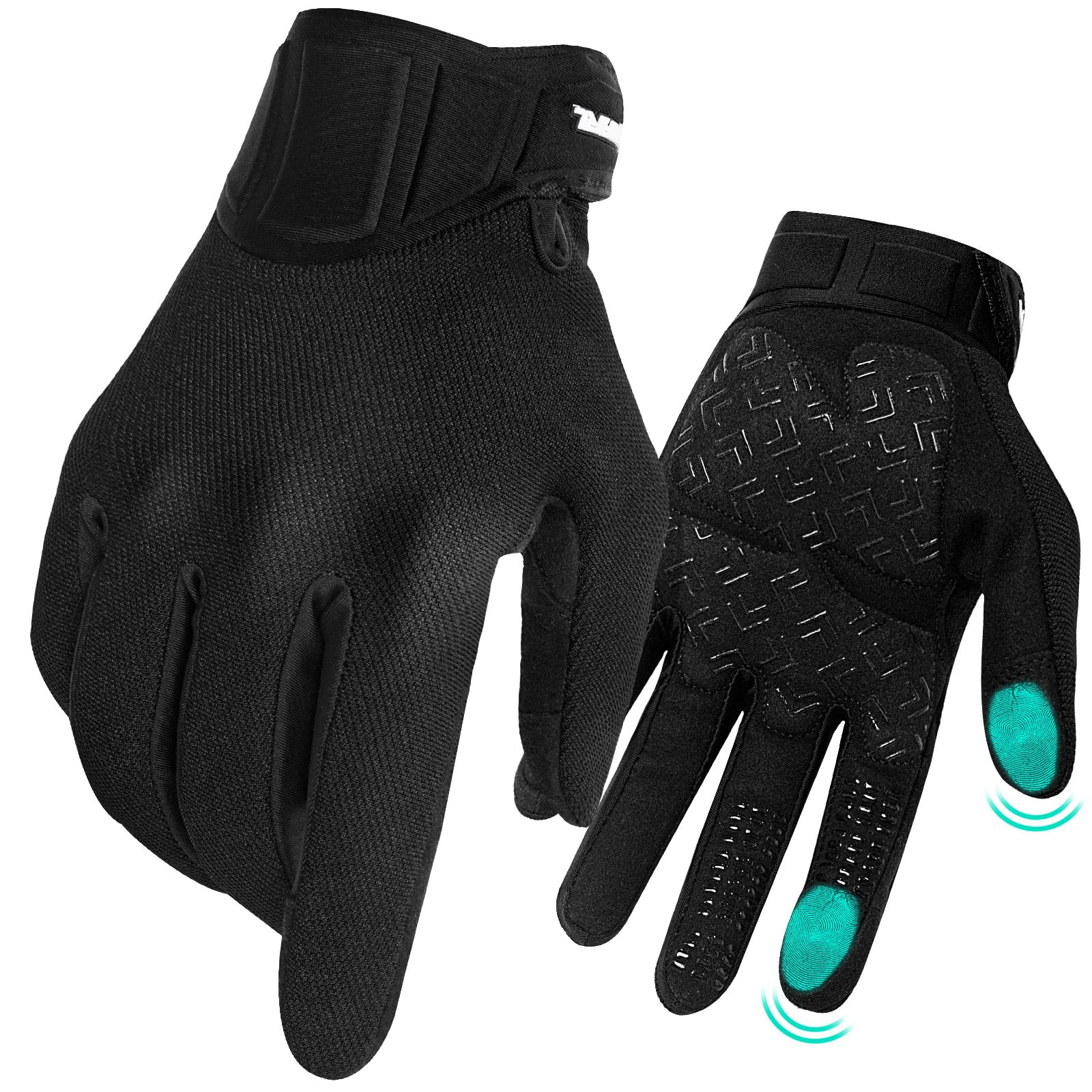 RIGWARL Motorcycle Gloves for Men & Women - Touchscreen, Breathable & Lightweight Dirt & Street Bike Gloves - Non-Slip Grip for Riding, Hiking, Hunting, ATV & MTB - Perfect for All-Season Outdoor Adventures