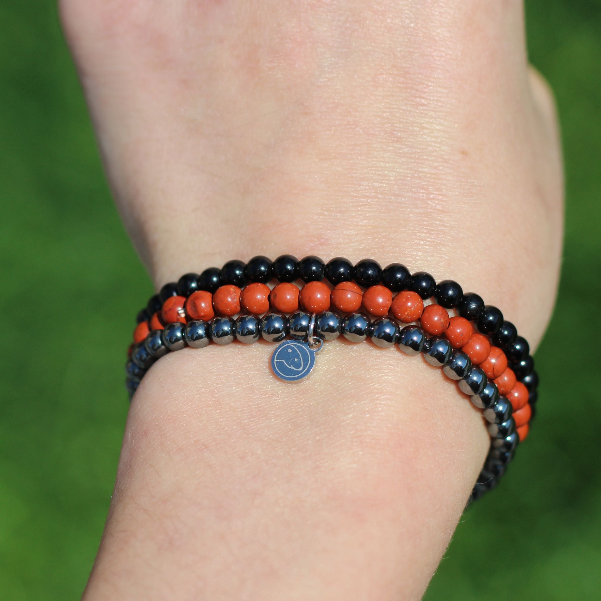 Root Chakra (Muladhara) Healing Bracelet Set - Natural Stone Energy Balancing Jewelry for Grounding & Protection | Perfect for Meditation, Yoga & Spiritual Wellness