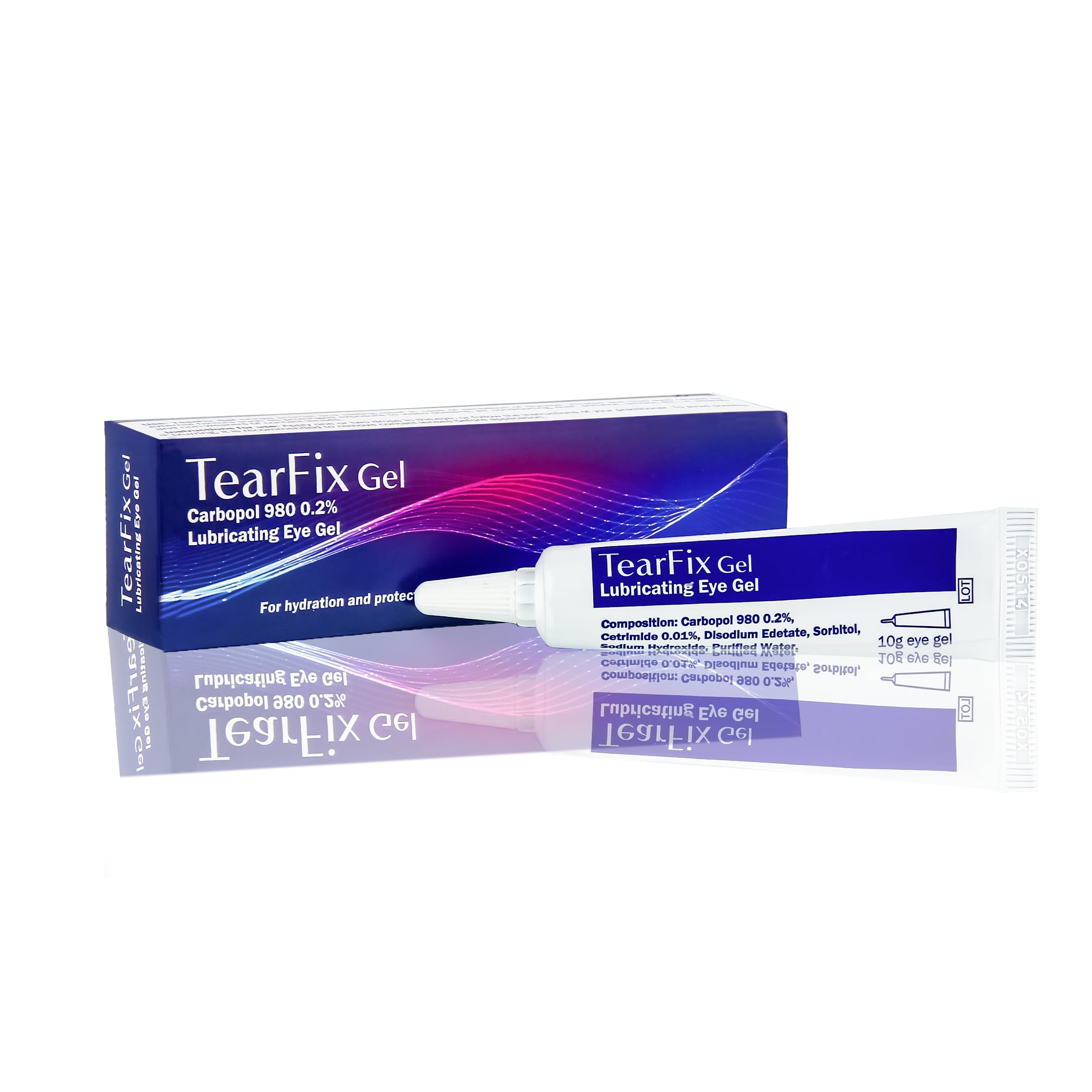 TearFix Carbopol 980 0.2% Lubricating Eye Gel for Dry, Irritated & Tired Eyes - Soothing Eye Drops for Contact Lens Wearers & Computer Users (1 Pack) - Perfect for Nighttime Relief & Office Work