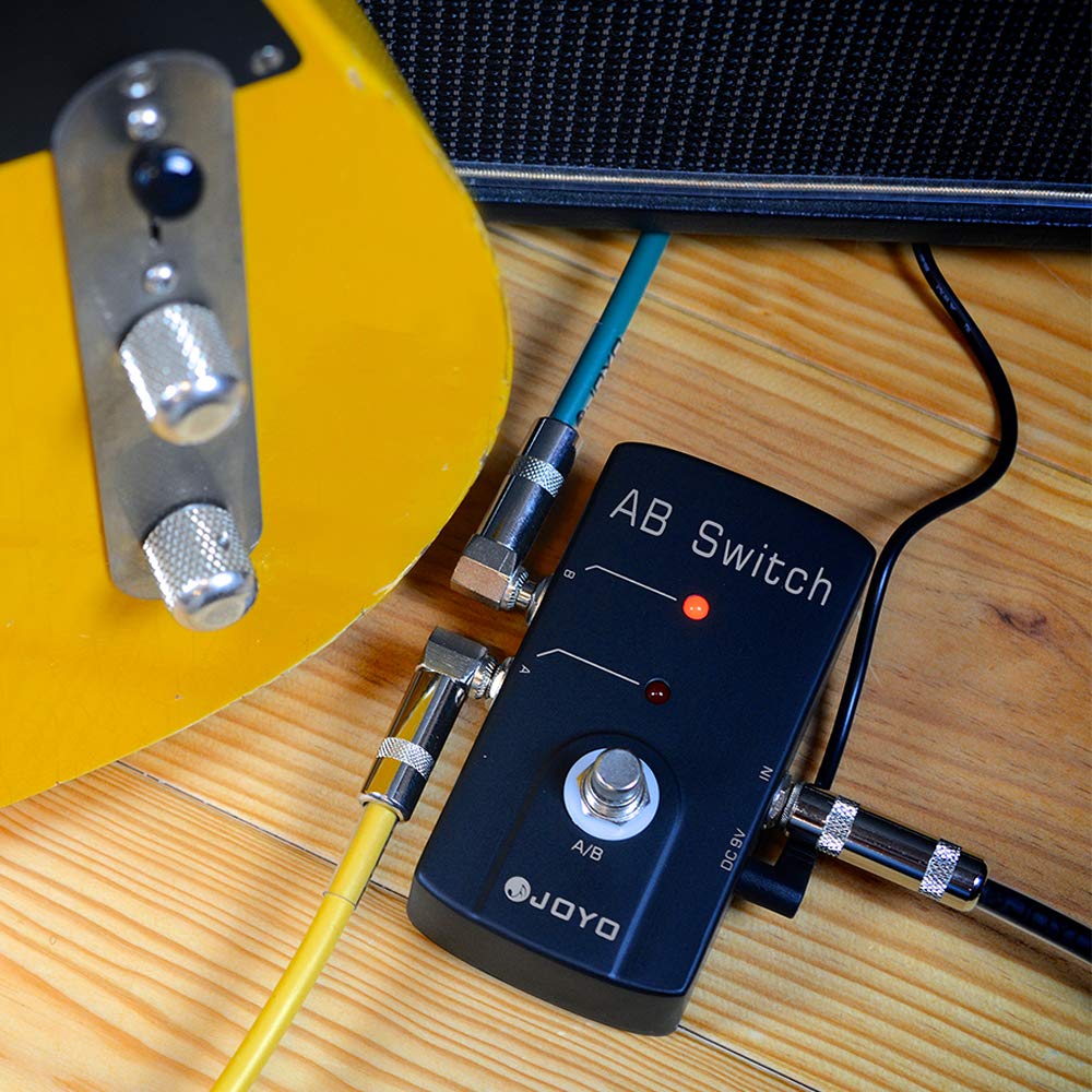 JOYO JF-30 A/B Switch Pedal for Guitar - True Bypass Effects Loop Selector with Dual Output Chains | Perfect for Live Performances & Studio Recording