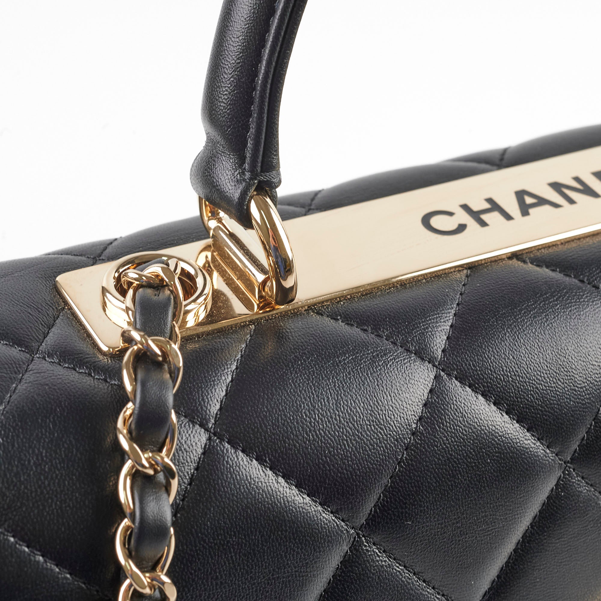 Chanel Medium Trendy CC Black Leather Shoulder Bag - Luxury Designer Handbag for Women | Perfect for Work, Evening Events & Everyday Use