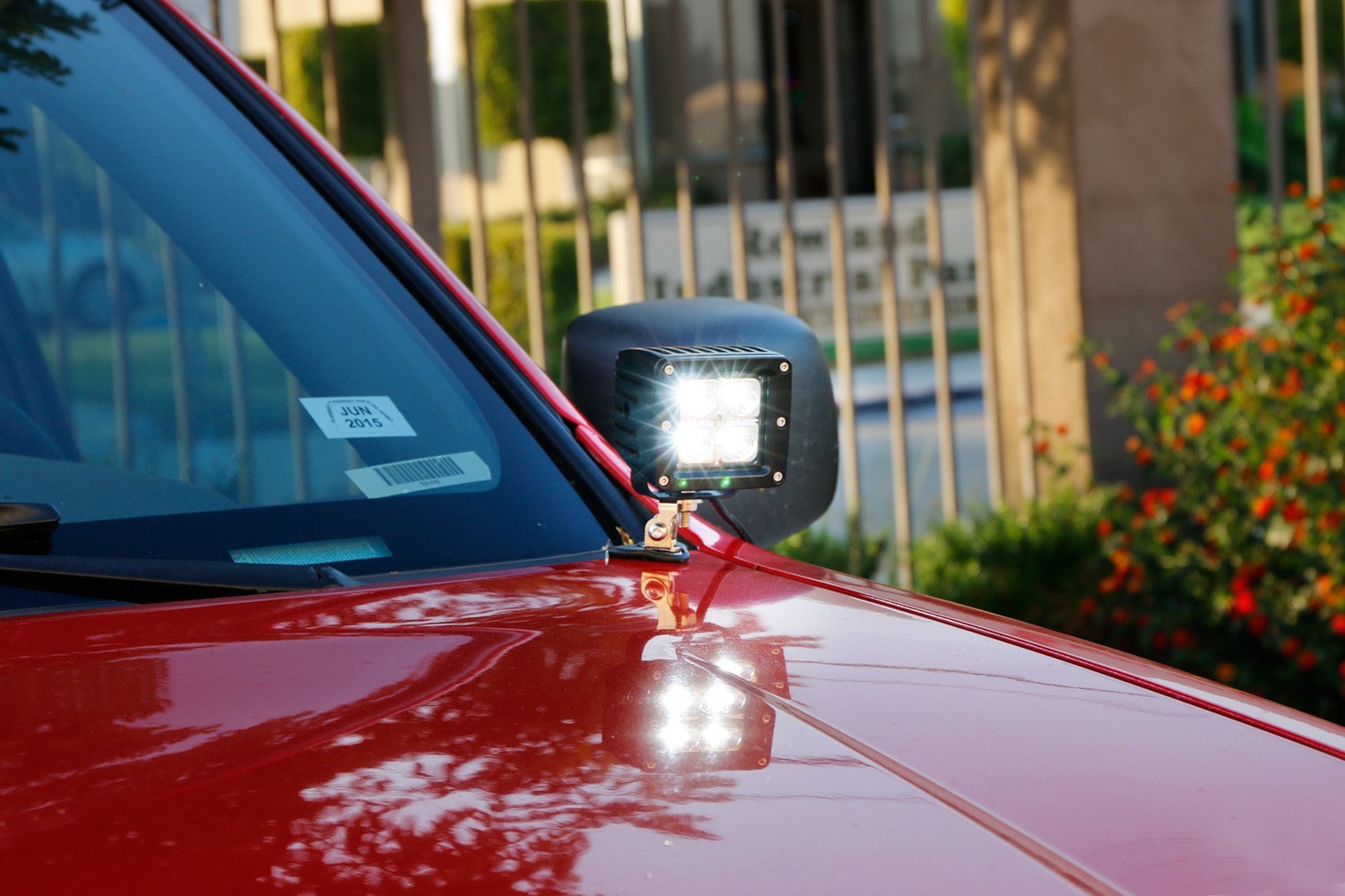 40W CREE LED Pods with Universal A-Pillar Hinge Bracket & Wiring Kit - Waterproof Off-Road Lights for Trucks, Jeeps, SUVs - Perfect for Night Driving, Camping, and Off-Road Adventures