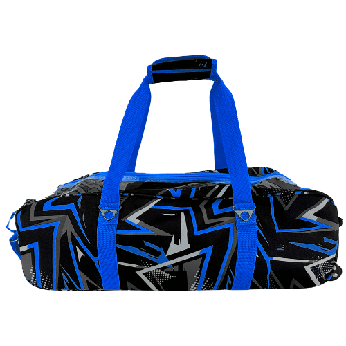 BSI Clear Top 3 Ball Tote Bowling Bag - Blue/Black Color - Perfect for League Play & Tournament Bowling Gear Storage