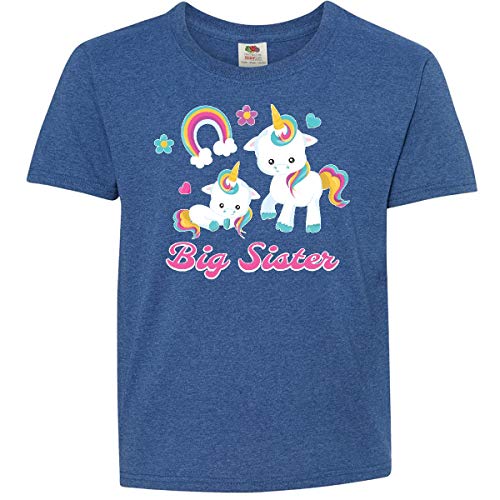 Inktastic Big Sister Youth T-Shirt - Cute Sibling Matching Outfits for Girls - Perfect for Family Photos, Birthdays & Sister Bonding Moments