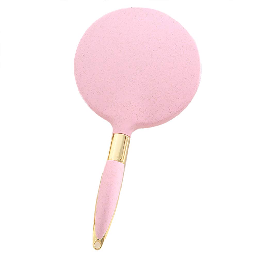 Professional Handheld Mirror for Salon & Home Hairdressing - Pink Beauty Mirror for Stylists, Barbers & Personal Use - Perfect for Hair Styling, Makeup & Grooming