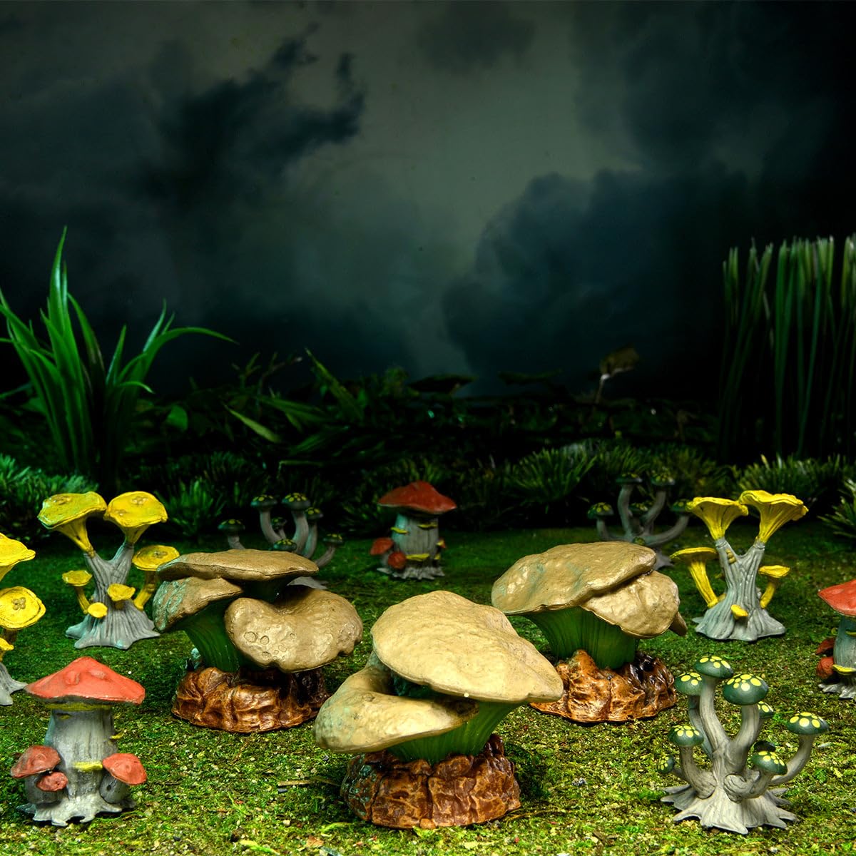 WizKids Warlock Tiles Accessory Set - Fantasy RPG Mushrooms & Pools for Dungeons & Dragons Tabletop Gaming | D&D Terrain Decor & Battle Map Enhancements