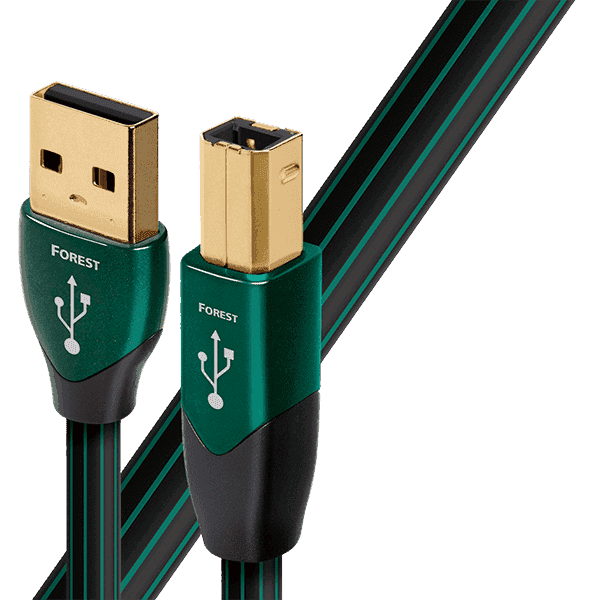 AudioQuest Forest USB Cable - High-Speed Data Transfer & Audio Sync for Computers, Smartphones, and Home Theater Systems | Perfect for Streaming, Gaming, and Professional Audio Work