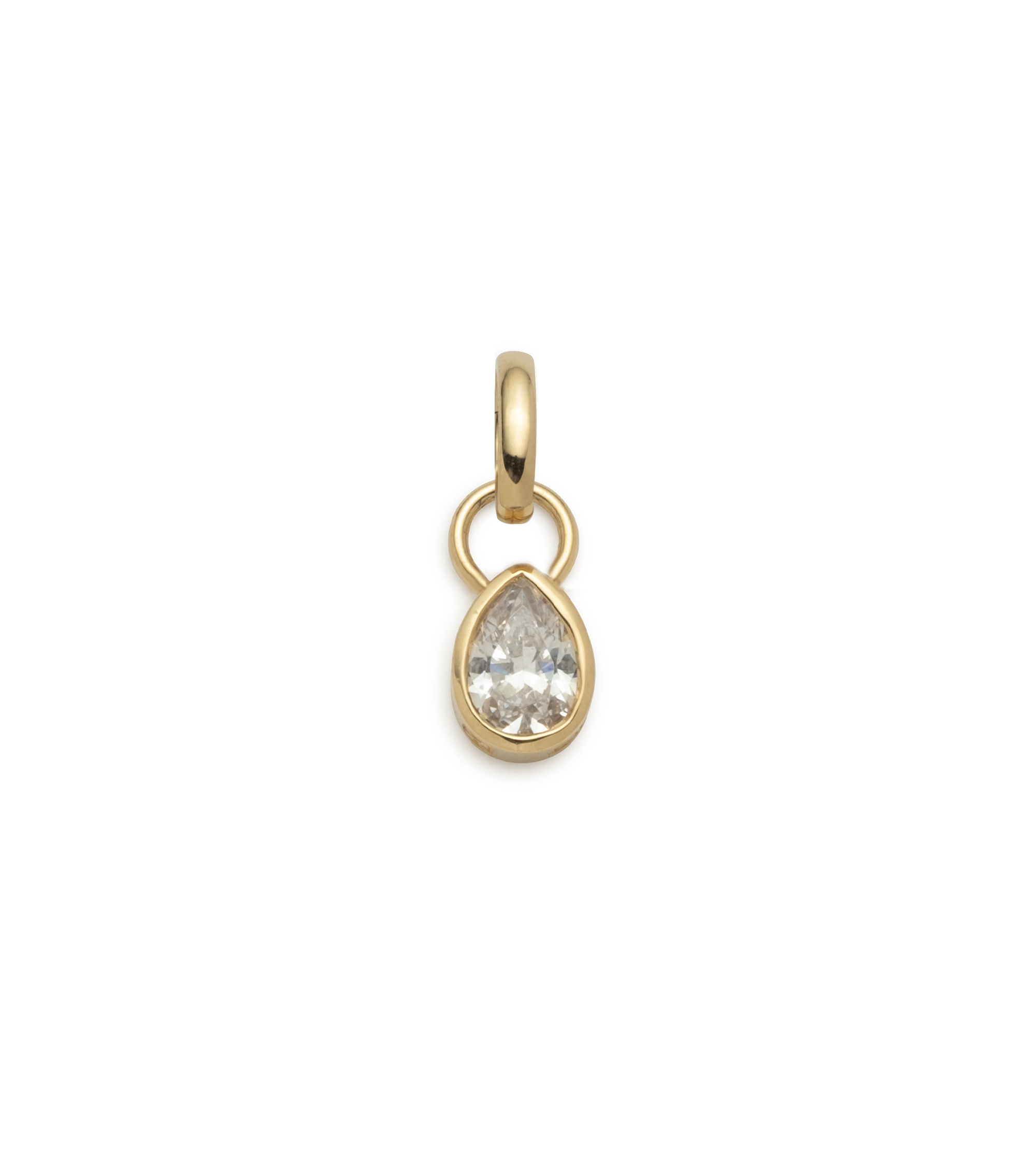 0.5ct Pear Cut Diamond Pendant Necklace for Women - 18K Gold Plated Annex Link Chain - Perfect for Anniversary, Valentine's Day & Romantic Gifts