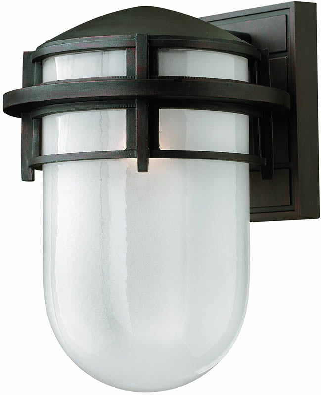 13H Reef 1 Light Outdoor Wall Lantern - Victorian Bronze Finish - Weatherproof Exterior Lighting for Porch, Patio, Garden & Entryway