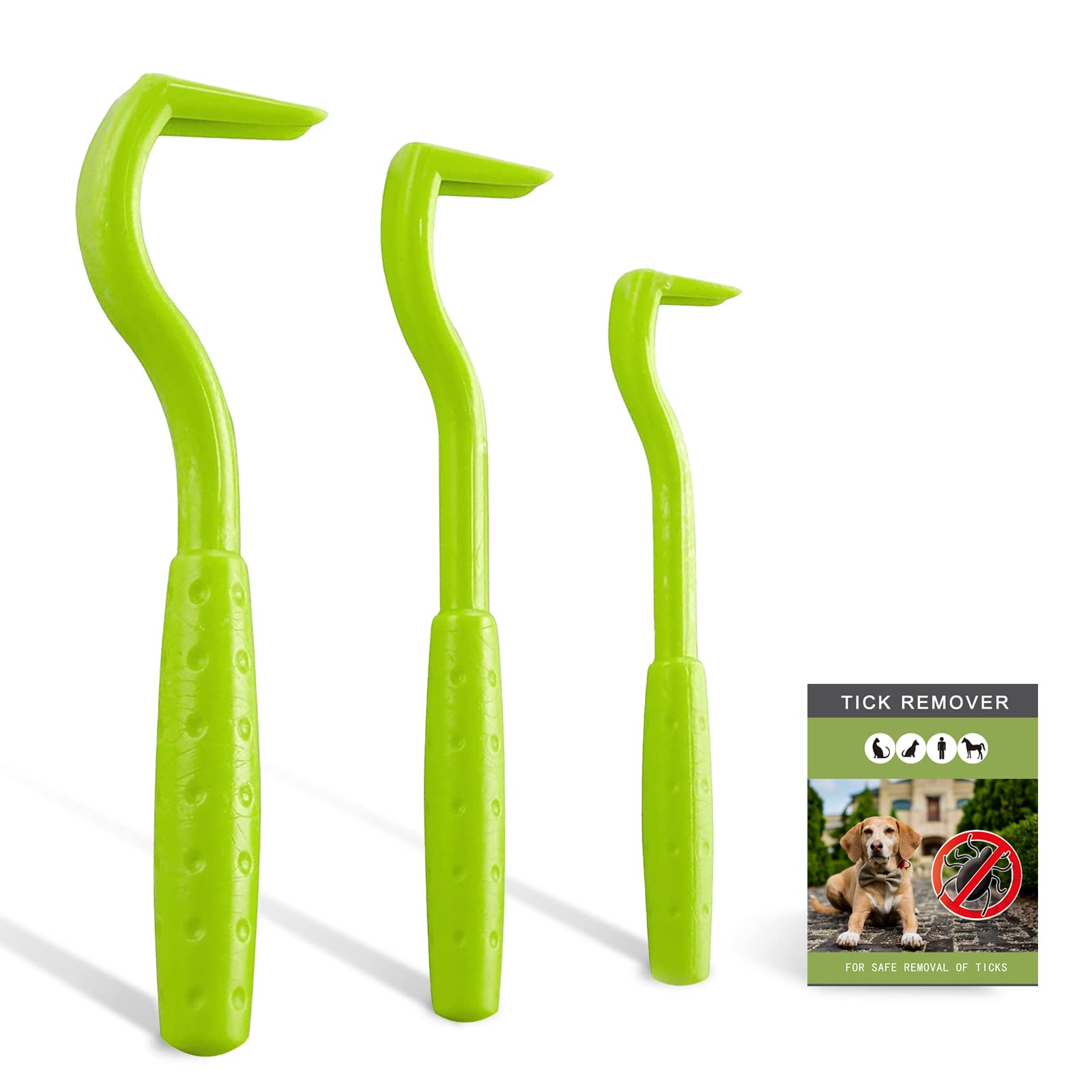 Nepfaivy Tick Remover Tool for Dogs, Humans & Cats - 3 Pack Painless Tick Removal Kit for Pets - Perfect for Outdoor Adventures, Camping, Hiking & Pet Grooming