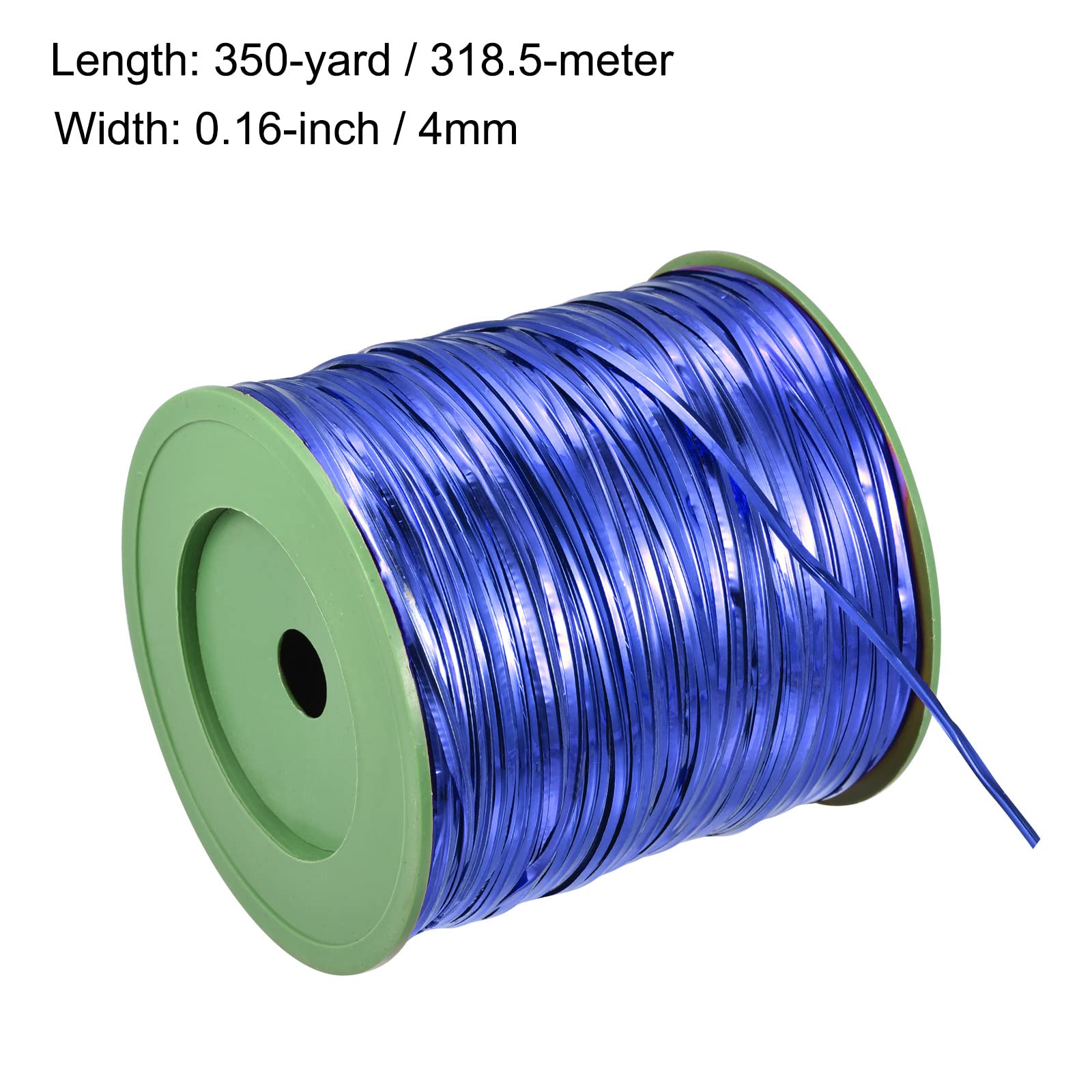 MECCANIXITY Foil Twist Ties - 350 Yards Plastic Closure Ties for Bread Bags, Candy Wrapping, Cookie Packaging, Gift Bags & Arts Crafts (Blue) - Perfect for Baking, Party Favors & DIY Projects