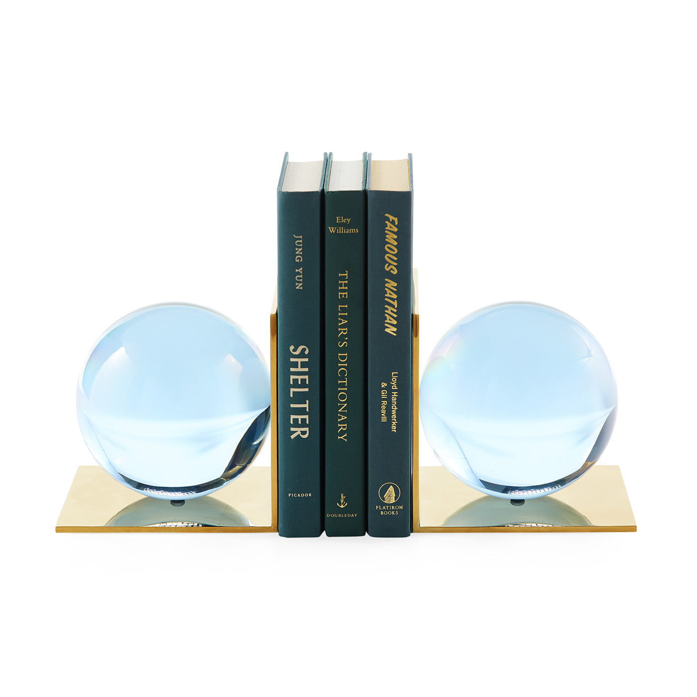 Globo Bookends - Decorative Book Holders for Shelves & Desks - Perfect for Home, Office & Library Organization