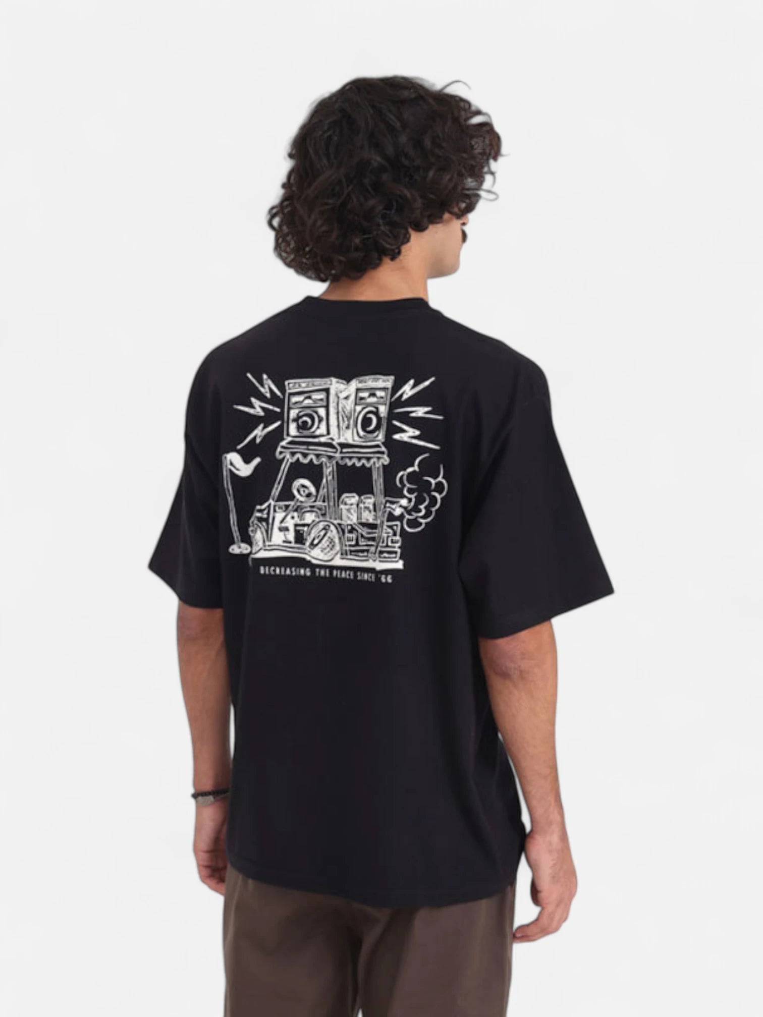 Vans Boom Cart SS T-Shirt for Men - Black Cotton Short Sleeve Tee | Casual Streetwear for Skateboarding & Everyday Wear