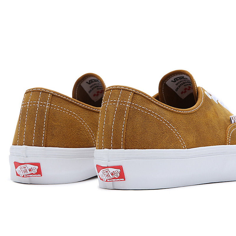 Vans Skate Authentic Leather Shoes for Men & Women - Golden Brown Color - Comfortable & Durable Skateboarding Sneakers - Perfect for Streetwear, Casual Wear & Skateboarding