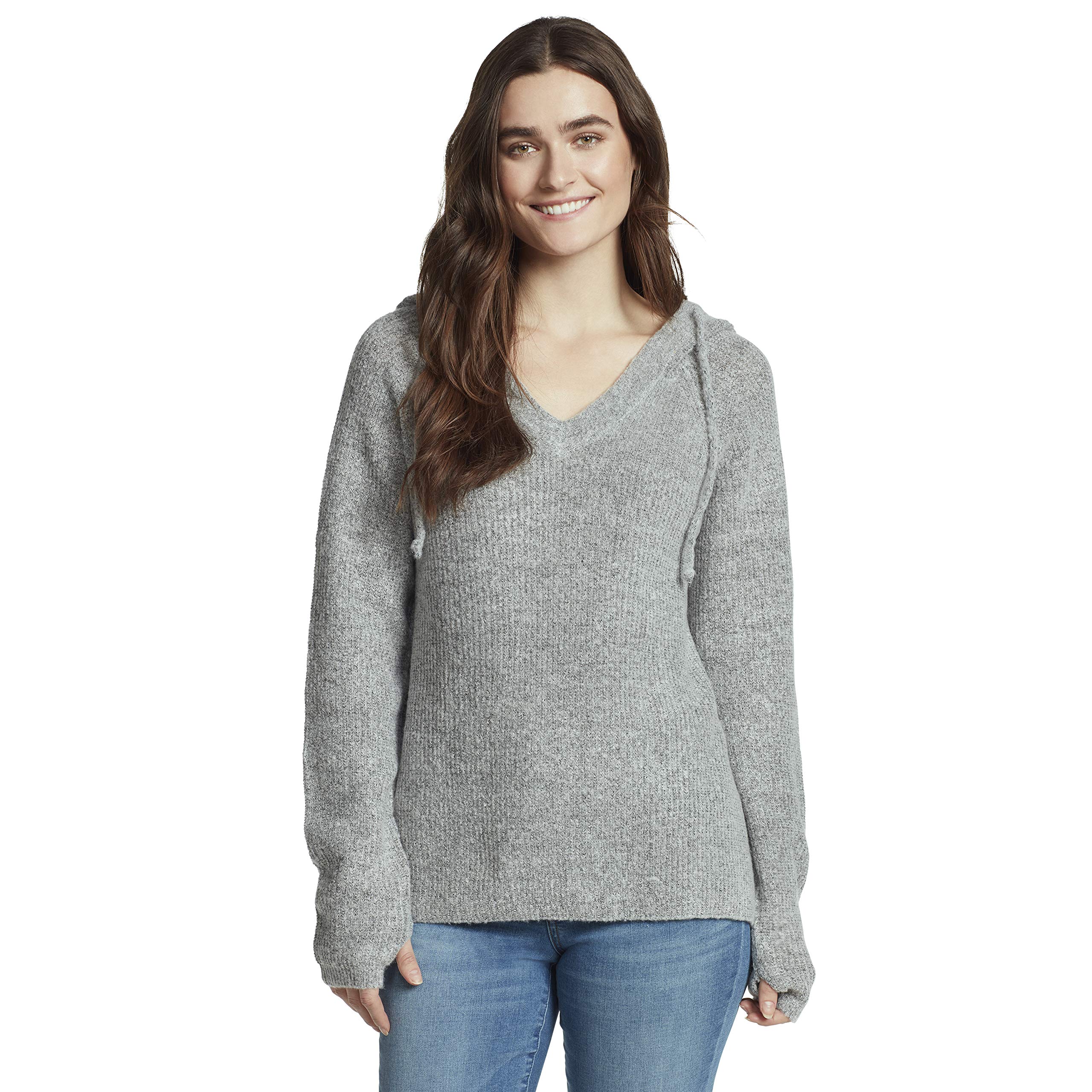 Vintage American Blues Women's Hooded Pullover Sweater - Trendy Casual Oversized Hoodie for Fall & Winter Fashion, Streetwear, and Cozy Loungewear