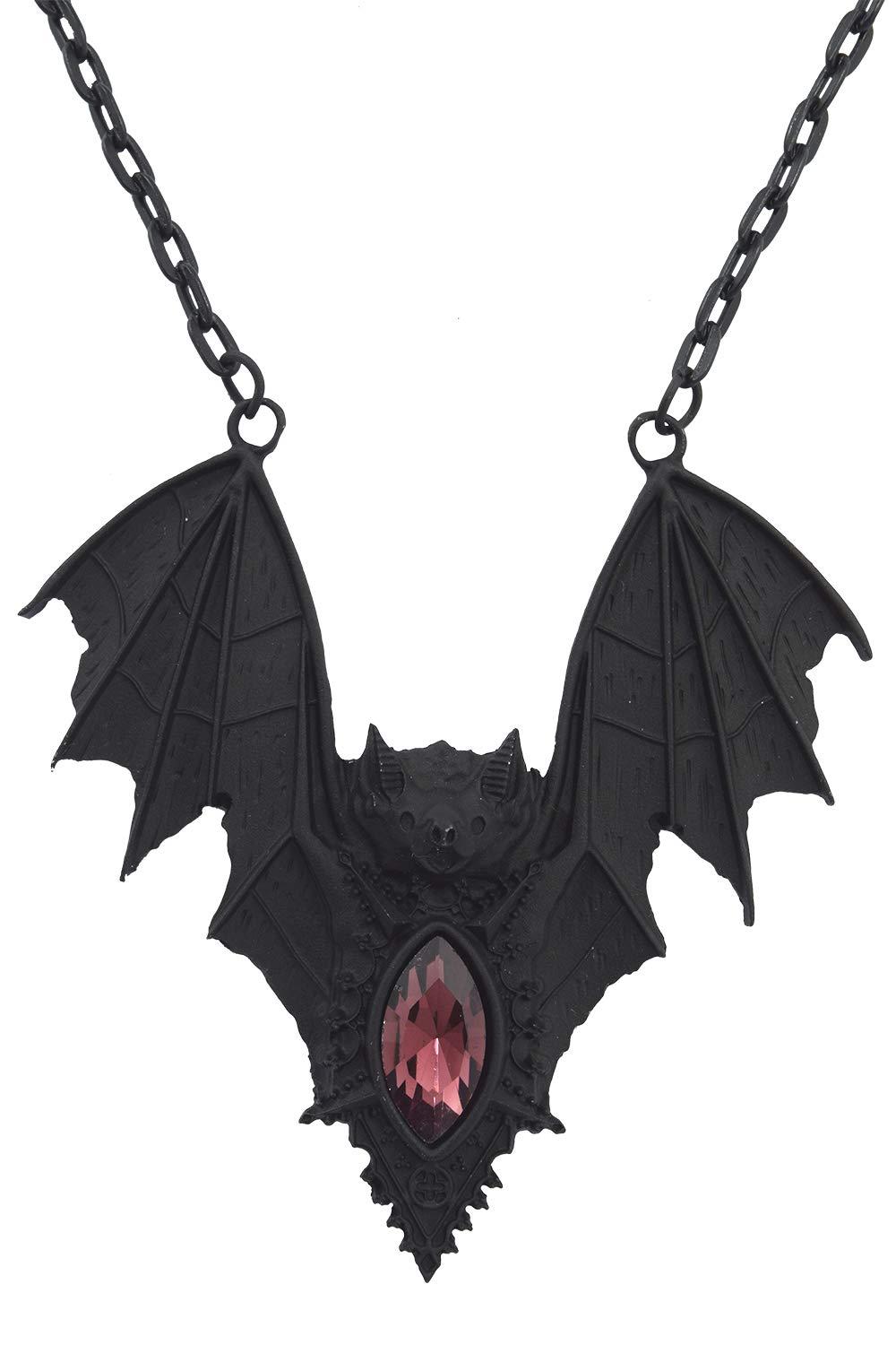 Gothic Vampire Bat Pendant Necklace - Dark Gothic Jewelry for Women, Halloween Costume Accessory, Witchy Goth Gift for Her, Perfect for Cosplay, Vampire Themed Parties and Alternative Fashion