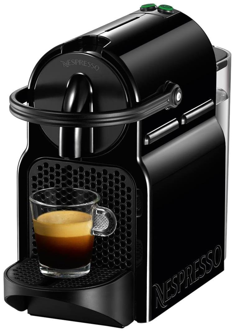 Nespresso Inissia D40-US-BK-NE Black Espresso Machine - Compact Single Serve Coffee Maker for Home & Office Use