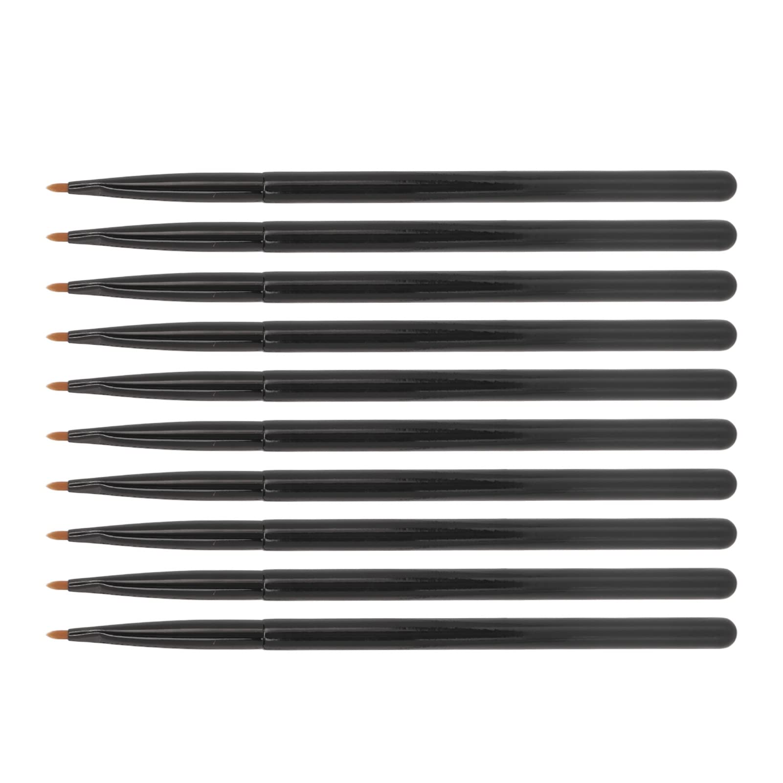 10pcs Professional Soft Lip Makeup Brushes - Premium Lip Brush Tool Set for Precise Lipstick & Gloss Application - Perfect for Home, Salon & Travel Makeup Kits
