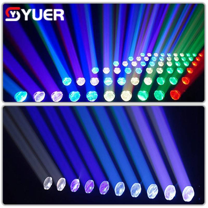YUER™ 10x40W LED Moving Head Beam Light - RGBW 4IN1 Stage Lighting for DJ, Party, KTV, Disco | Wall Wash & Matrix Effects | Professional Stage & Event Lighting Solution