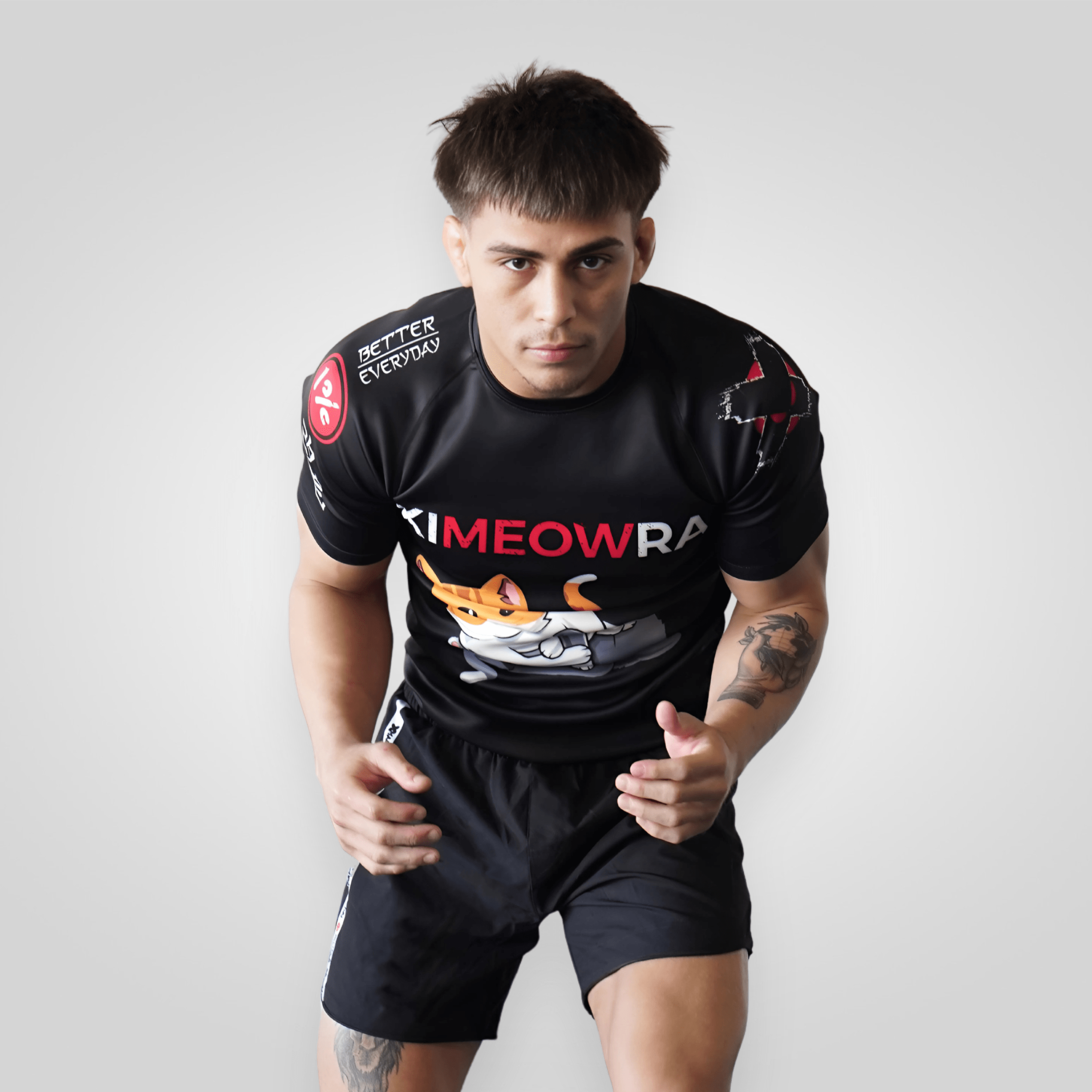 Kimeowra BJJ Rash Guard - Compression Long Sleeve Rashguard for Brazilian Jiu Jitsu, MMA & Grappling - Moisture Wicking & UV Protection for Men & Women - Perfect for Training, Competition & Outdoor Sports