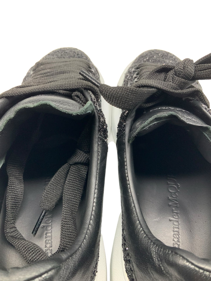 Alexander McQueen Women's Glitter Leather Sneakers - Size 36 (US 6) | Fashionable & Comfortable Designer Shoes for Casual Wear, Parties & Special Occasions