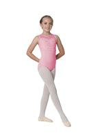 DanzNMotion Sparkly Sequin Mesh Bella Leotard for Kids - Perfect for Dance Recitals, Ballet Performances & Gymnastics Practice