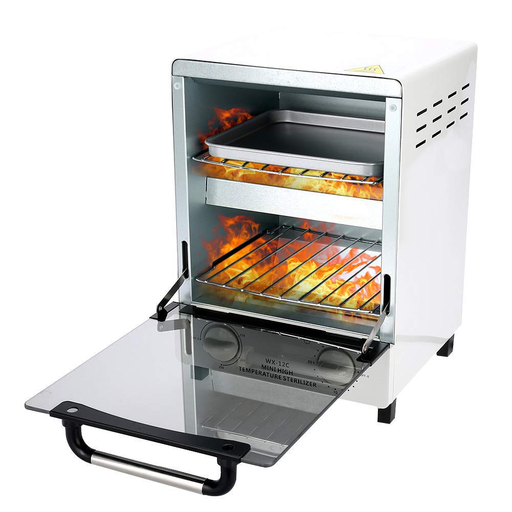 Professional High Temperature Nail Sterilizer - Dry Heat Autoclave Cabinet for Salon Tools, Scissors, Towels & Manicure Equipment | Perfect for Nail Salons, Beauty Spas & Dental Hygiene Clinics