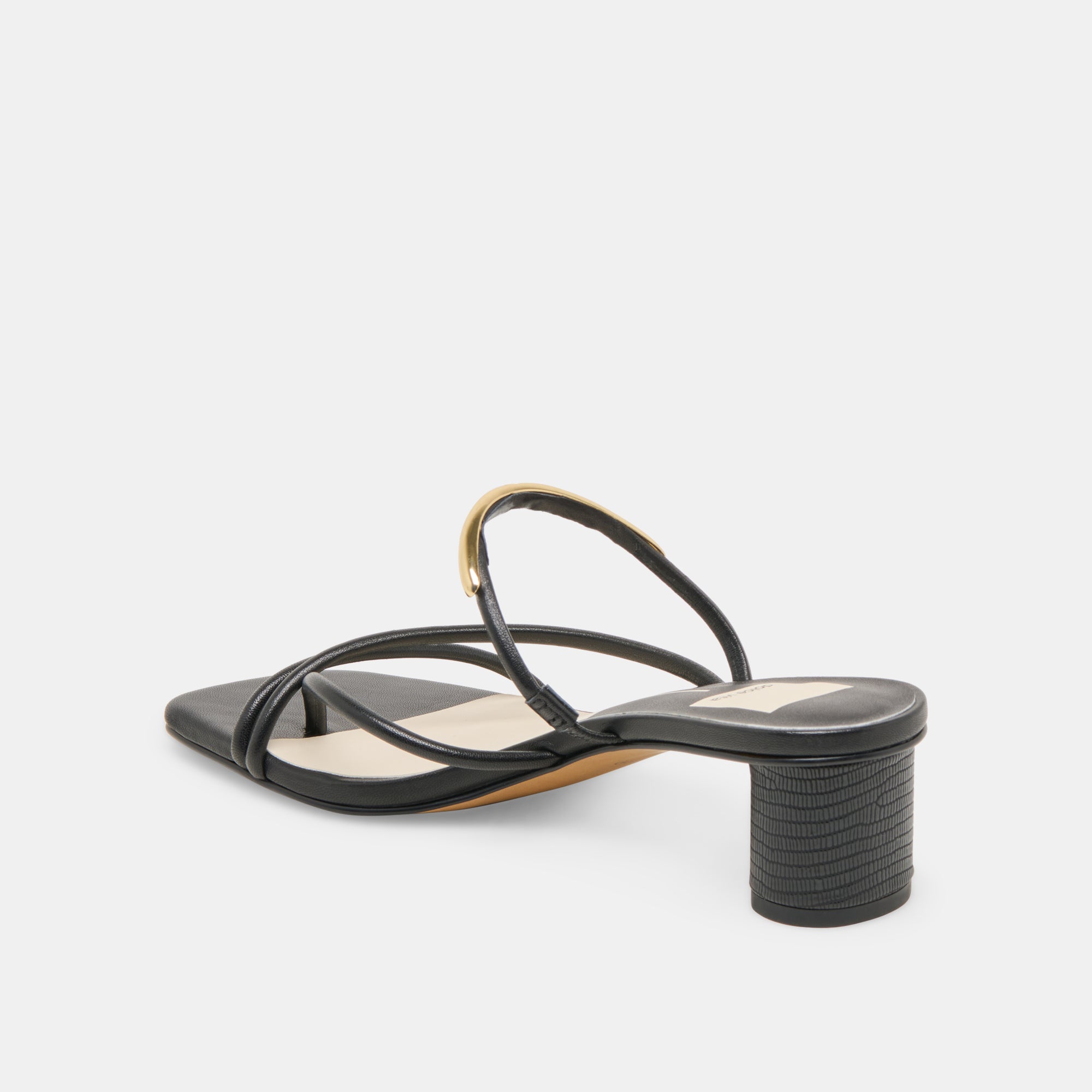 NAIRA Black Leather Heels for Women - Stylish High Heels for Parties, Weddings & Evening Events