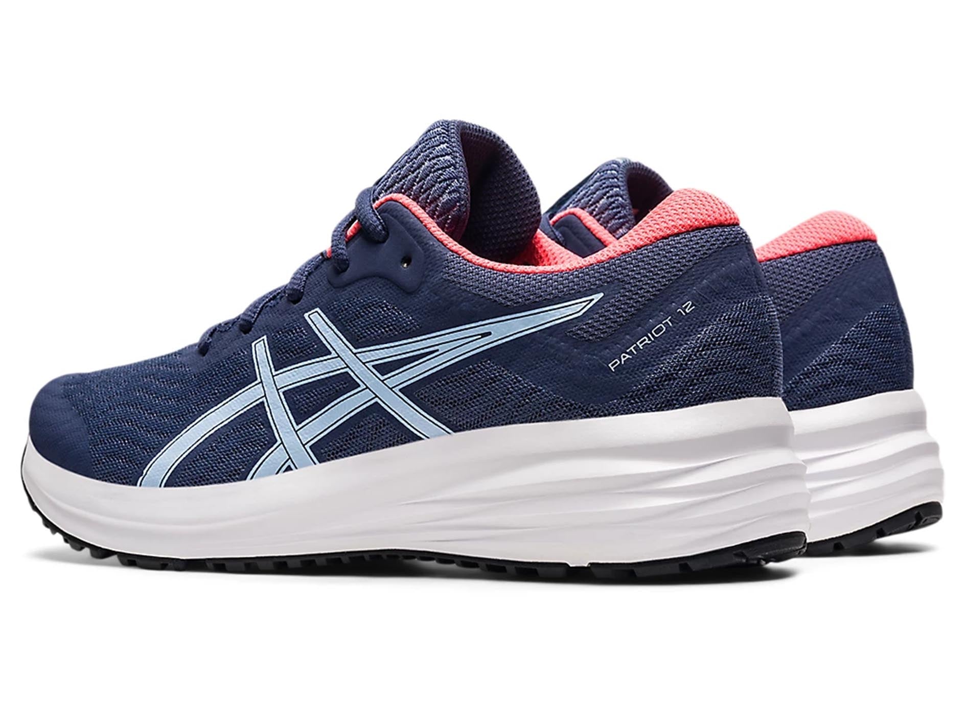 ASICS Kids Patriot 12 GS Running Shoes - Lightweight Athletic Sneakers for Boys & Girls (Style 1014A139-410) - Perfect for School, Sports & Daily Activities