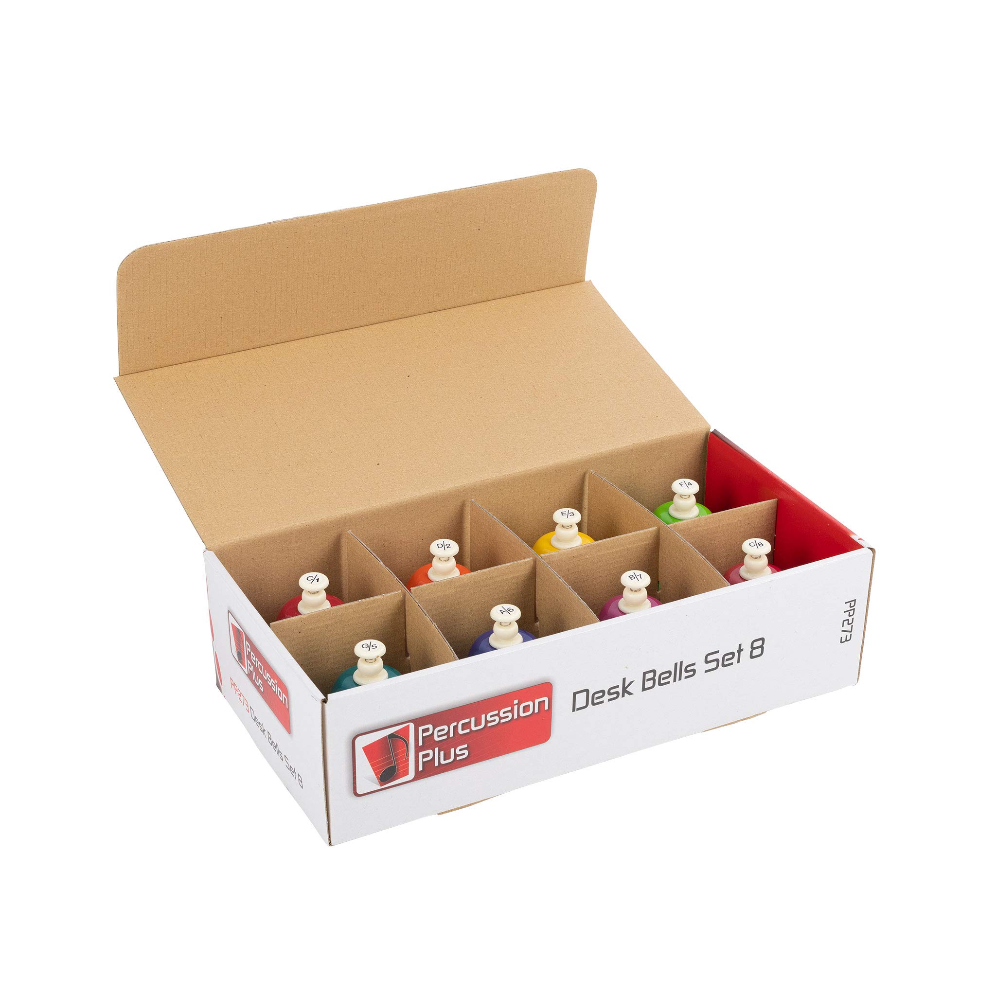 Colorful Desk Bells Set of 8 for Office & Classroom Use