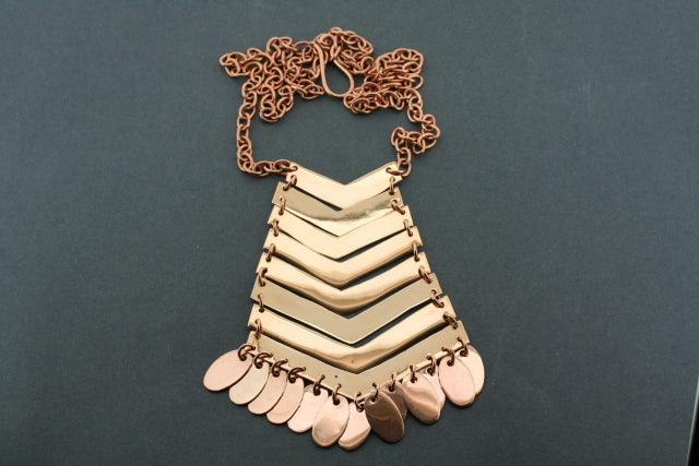 8-Piece Boho Copper Necklace Set with Tassel Pendants - Perfect for Layering, Festivals, and Everyday Boho Chic Style