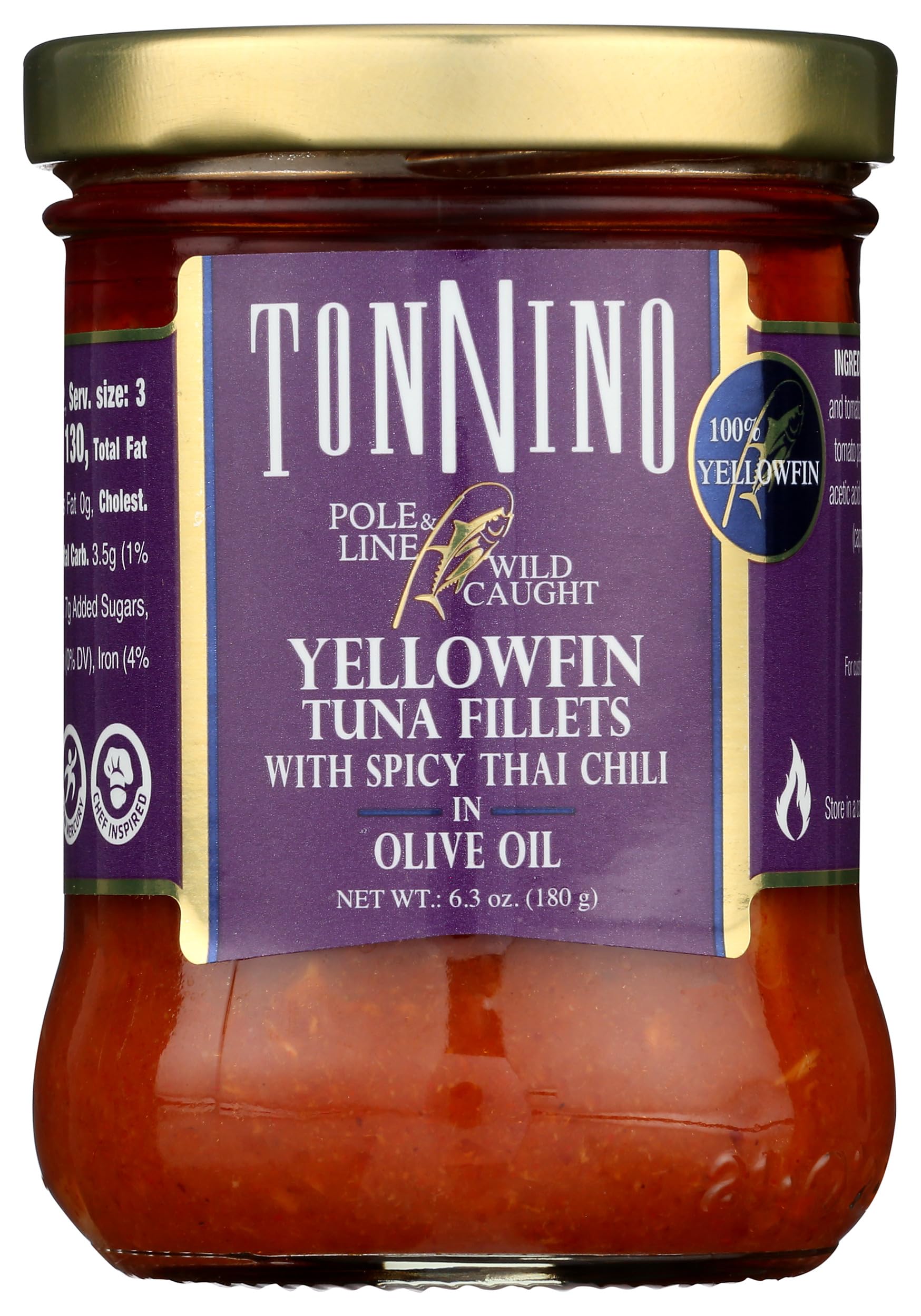 Premium Spicy Thai Chili Tuna in Oil - 5oz Can, Wild Caught, High Protein, Keto & Paleo Friendly - Perfect for Salads, Sandwiches, and Quick Meals