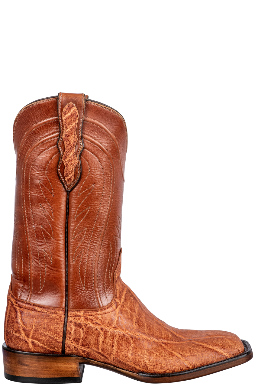 Vintage Black Jack Antique Elephant Cowboy Boots for Men - Handcrafted Western Boots with Peanut Design | Perfect for Rodeo, Country Music Festivals & Western Fashion
