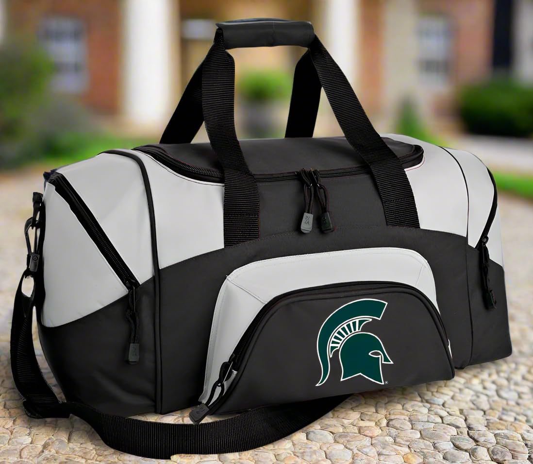 Michigan State University Duffel Bag - Small Gym Bag for Workout, Travel & Carry-On Luggage - Perfect for Sports, Gym, Weekend Trips & College Campus Life