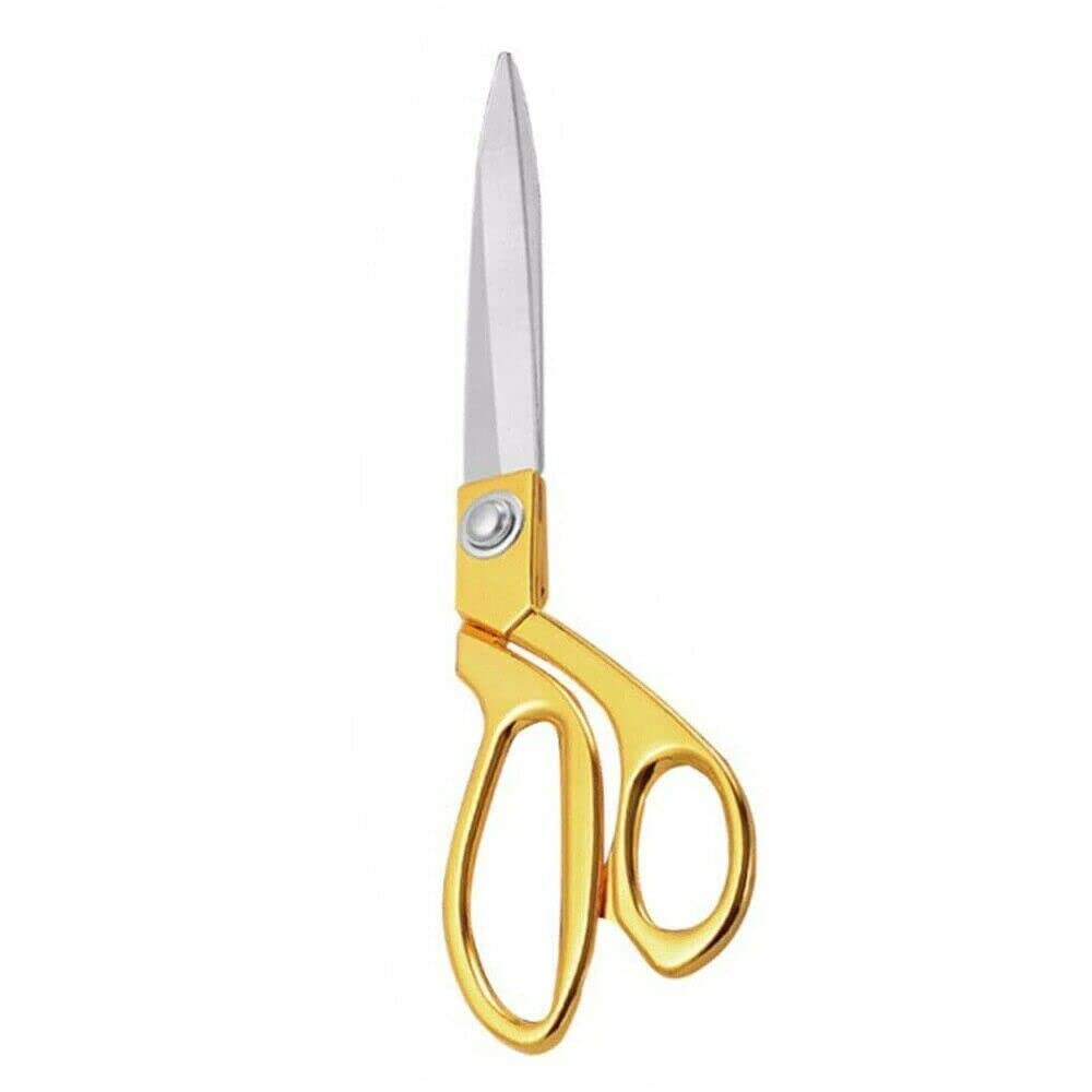 Professional Stainless Steel Kitchen & Tailor Scissors - 20CM Gold Sewing Scissors for Fabric, Crafts, DIY Projects | Perfect for Home, Office & Art Projects
