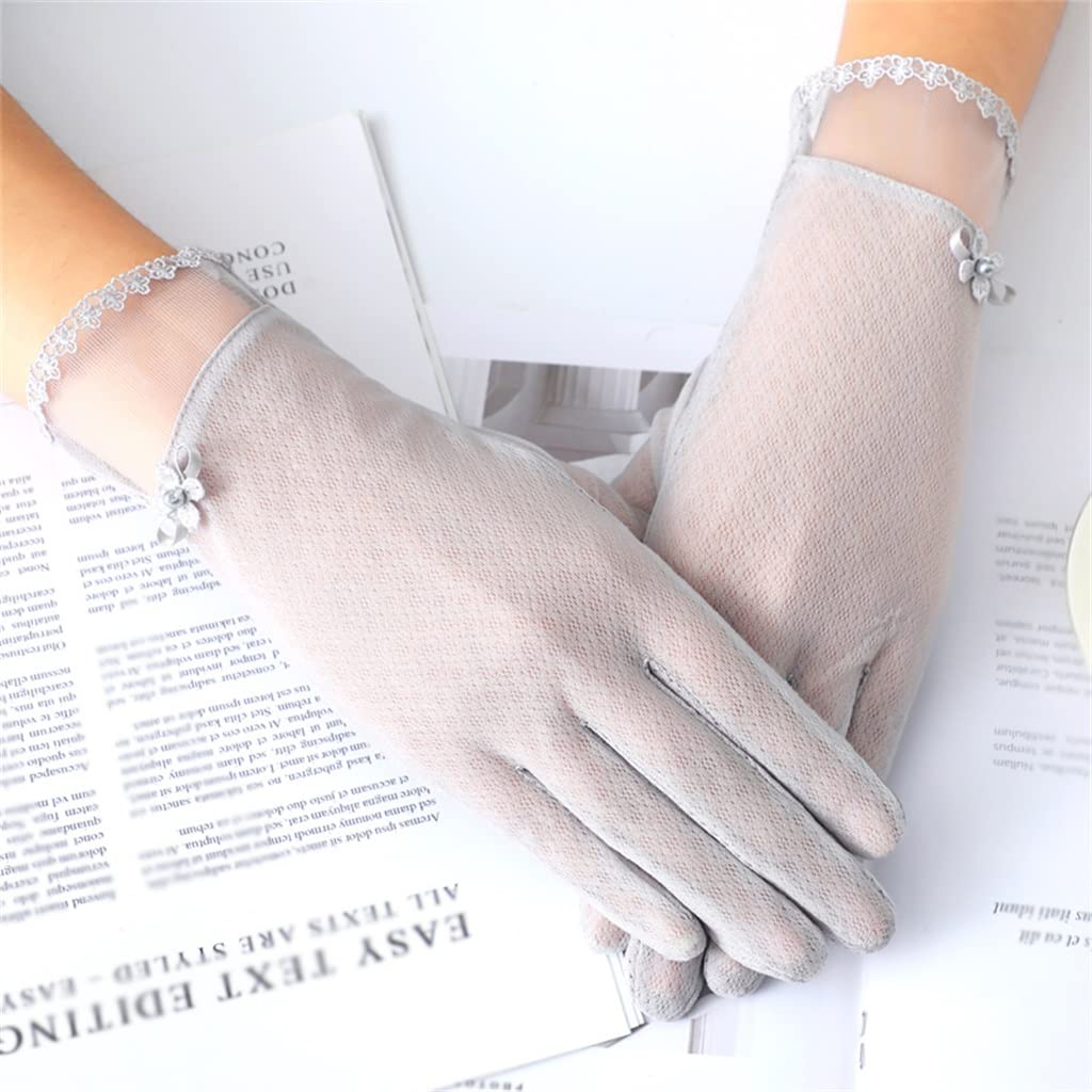 Women's Summer Touchscreen Gloves - Thin, Breathable & UV Protection for Cycling, Driving & Outdoor Activities | Ice Silk Material | Size 24x8cm (Color: E)