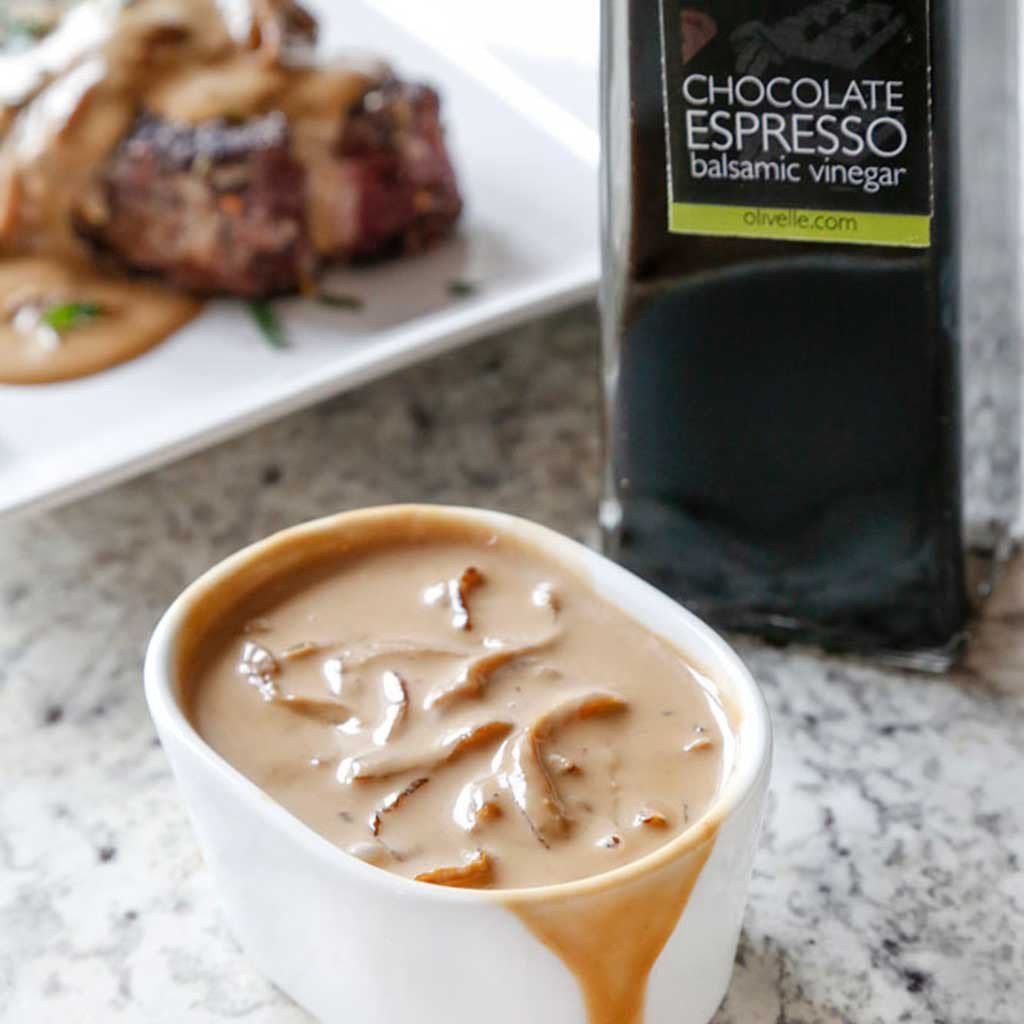 Premium Chocolate Espresso Barrel Aged Balsamic Vinegar - Artisanal Gourmet Condiment for Salads, Desserts & Cocktails