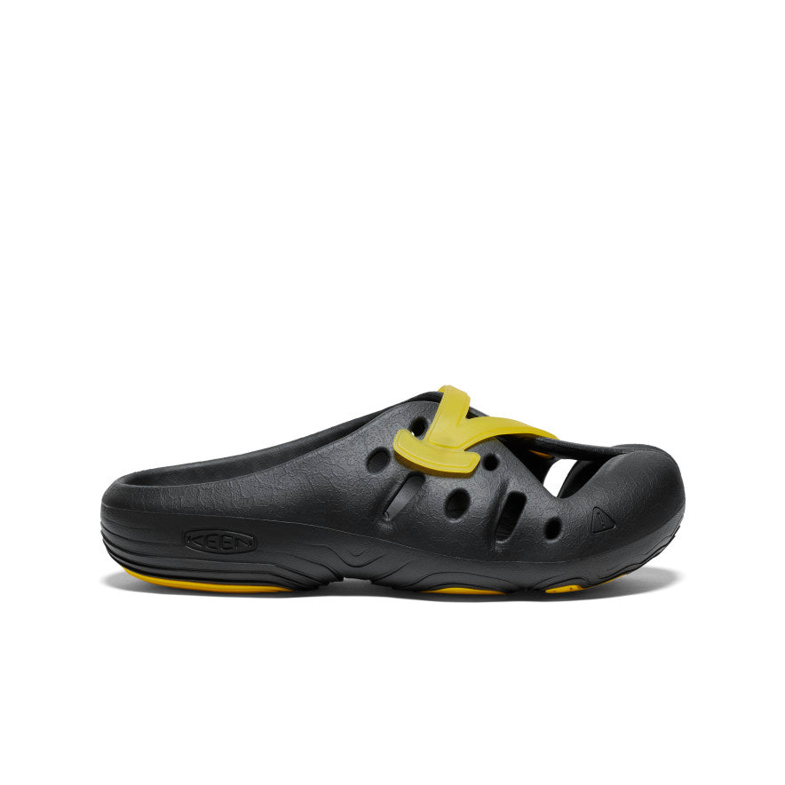 Unisex Yogeez Clogs - Comfortable Slip-On Shoes for Men & Women | Black/KEEN Yellow | Perfect for Gardening, Beach, and Casual Wear