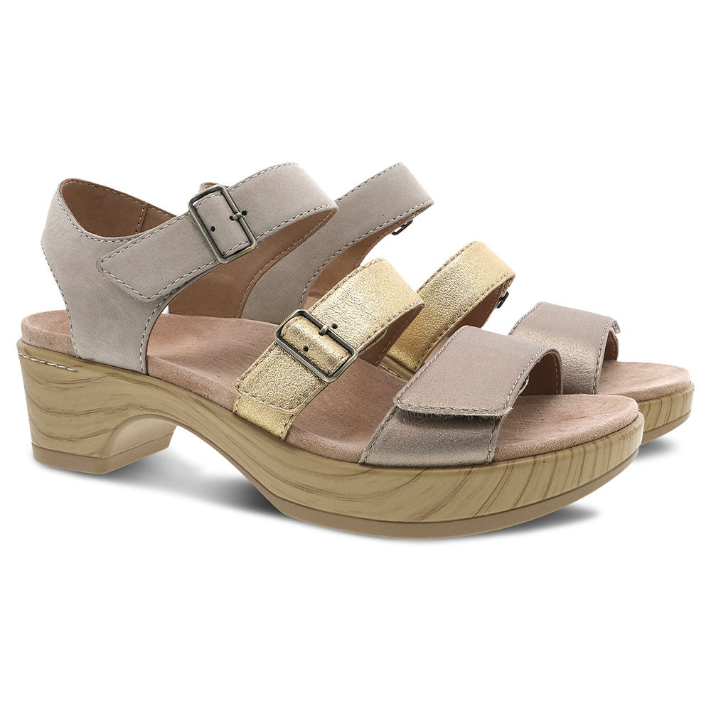 Malena Buckle Sandal Women's Casual Strappy Comfortable Walking Shoes - Perfect for Summer Outings, Beach Trips, and Everyday Wear