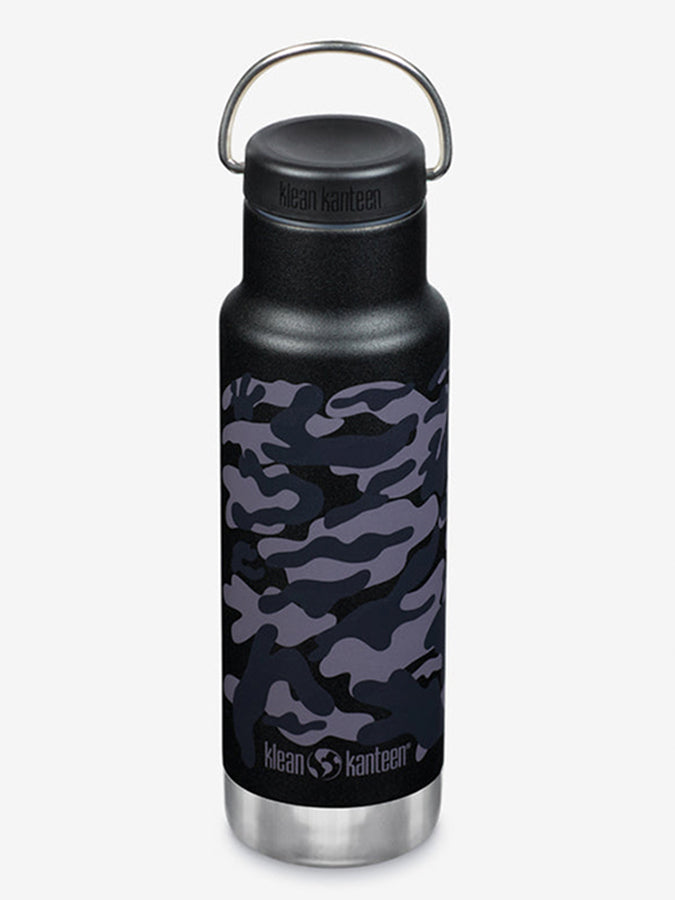 Klean Kanteen 12oz (355ml) Vacuum Insulated Stainless Steel Water Bottle with Loop Cap - Leak Proof & BPA Free for Hiking, Gym & Everyday Use
