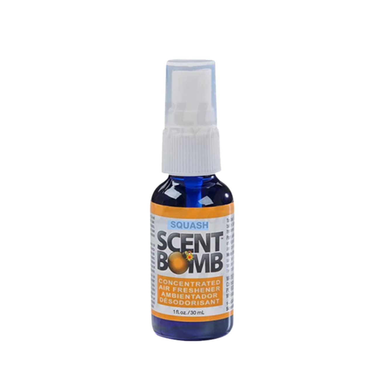 Scent Bomb 100% Oil-Based Concentrated Air Freshener Spray - Long-Lasting Car, Room & Bathroom Odor Eliminator - Squash Scent for Home, Office & Travel Use