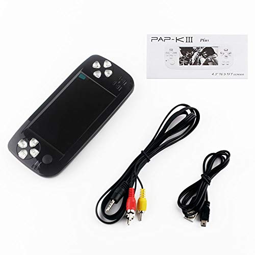Retro Handheld Game Console with 3 Inch HD Screen - 3000 Classic Games Portable Video Game Player - Perfect Gift for Kids & Adults (Black) - Ideal for Travel, Commuting, and Home Entertainment